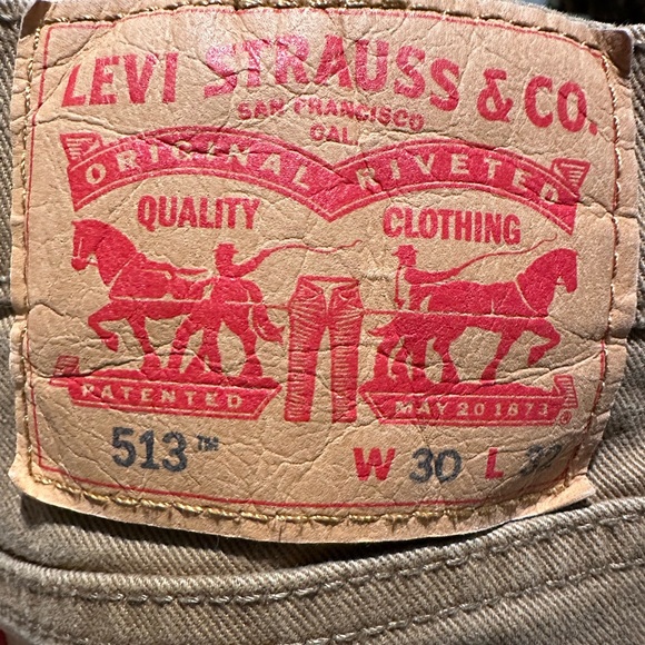 Levi’s men’s 513 tan jeans - Picture 2 of 4